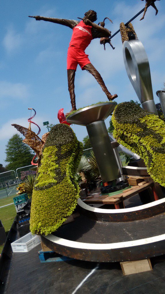 #BCC Chelsea display going up in Cannon Hill Park. Fabulous #moseley