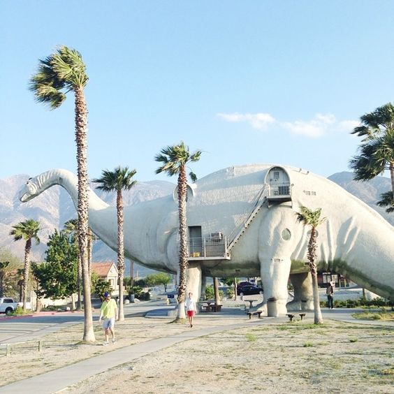 Of all the family attractions in Palm Springs, The World's Largest Dinosaurs just might be our fave <a href="/CABAZONDINOSAUR/">CABAZON DINOSAURS</a>