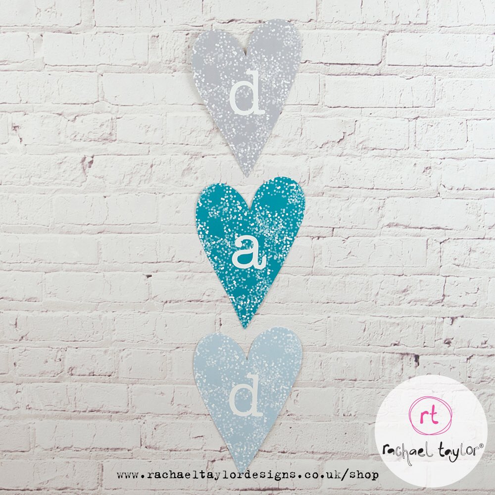 RachaelTStudio's tweet image. #Celebrate #FathersDay with some RT decorative #alphabethearts! Get 20% off these until June 12 with code BESTDAD20!