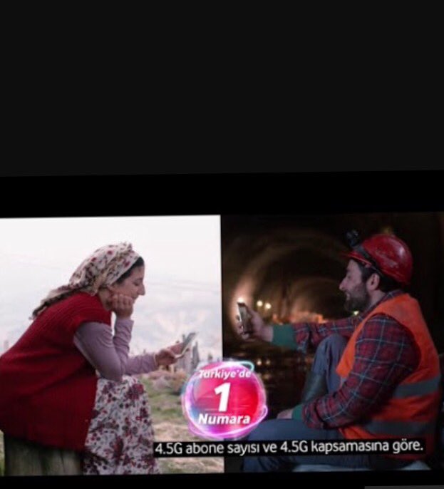 200 metre yeraltında onurlu direnişini sürdüren madencilere küfür eder gibi vodafon reklamı Kahrolsun emparyalizm