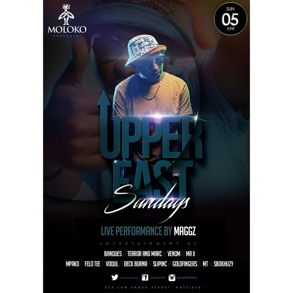 KananeloKolobe's tweet photo. #MolokoPta #WeArePretoria @MolokoPretoria @Maggz100 #UpperEastSunday we ready 2 send off the weekend well. https://t.co/vBAicJSDuA