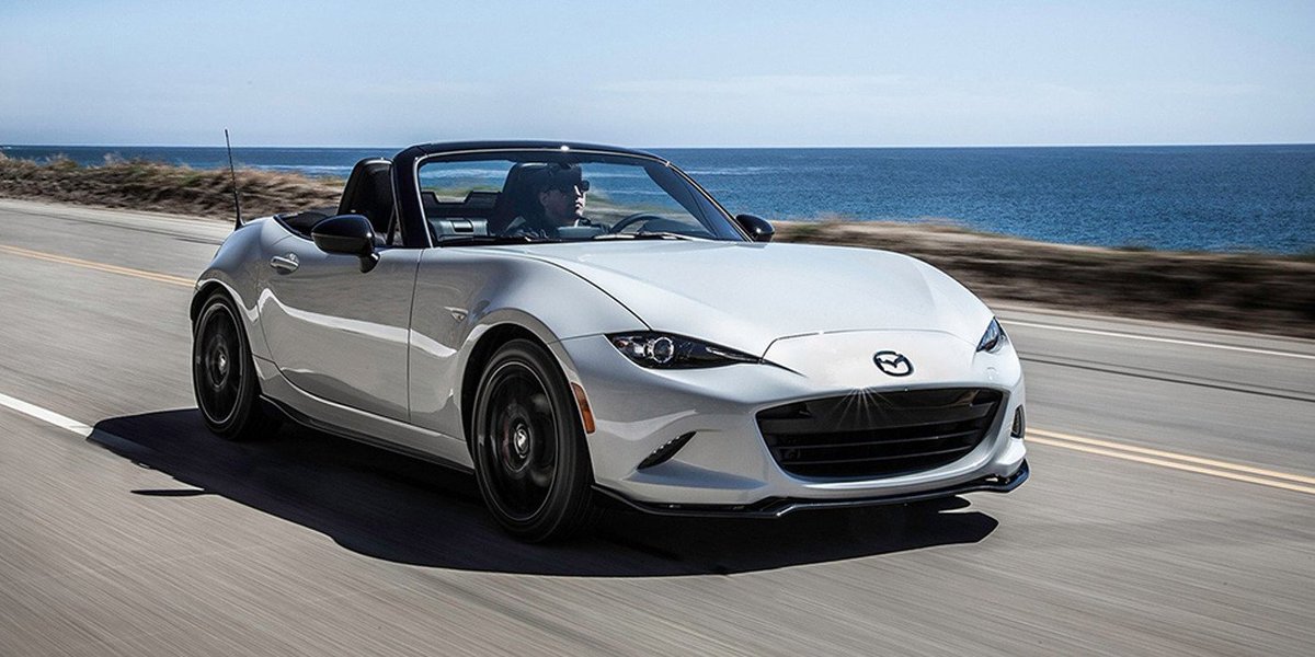 LibertyACMazda's tweet photo. On #HighOctane, they go for a spin in the World Car of the Year, the #Mazda #Miata. https://t.co/Qwh2t0V8HE https://t.co/lzl9NSTwt8