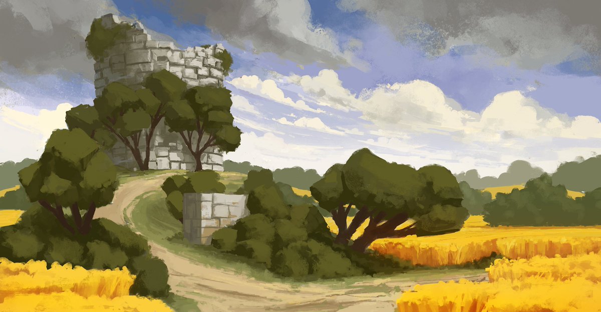 TomPrante's tweet photo. Watchtower #digitalpainting 
Process: https://t.co/50BvRIMwLY https://t.co/GKsOxwGF0r