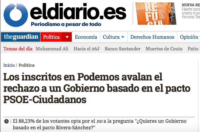 MrGalenito's tweet photo. Hola Albert, los votantes de Podemos no quisimos tu gobierno. ¿Tú preguntaste a los tuyos? #PartidoDeVuelta https://t.co/aNePWF9xrq