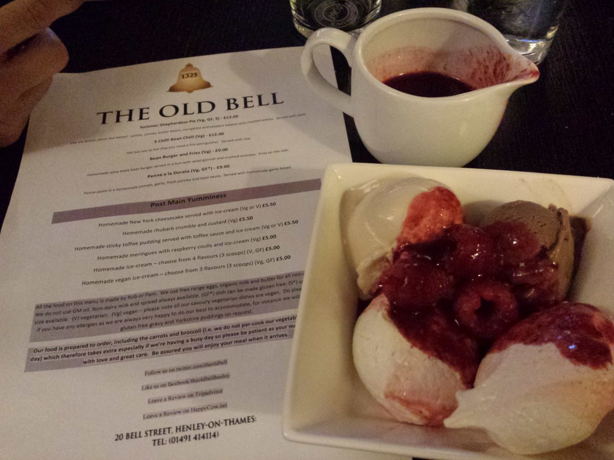 Amazing #vegan & #glutenfree menu at @TheOldBell #spoiltforchoice