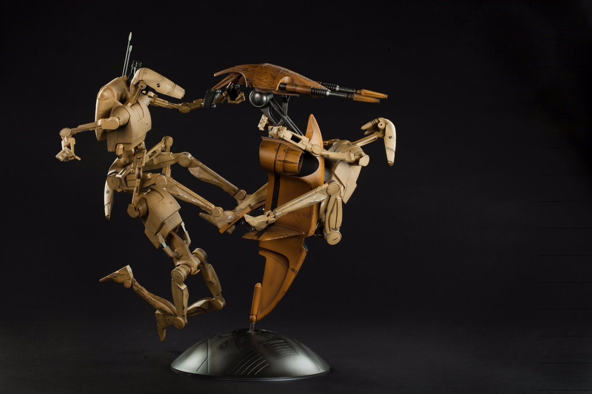 collectsideshow's tweet photo. Caption this pic with the tag #SideshowSTAP for a chance to win the STAP and Battle Droid set!! https://t.co/jDwj02nPBy