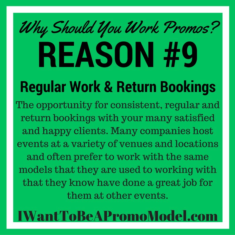 FreeModelReport's tweet image. Why You Should Work Promo Gigs? Top 10 Reasons by bit.ly/22hkNhf - Reason #9 Regular Work &amp;amp; Return Bookings