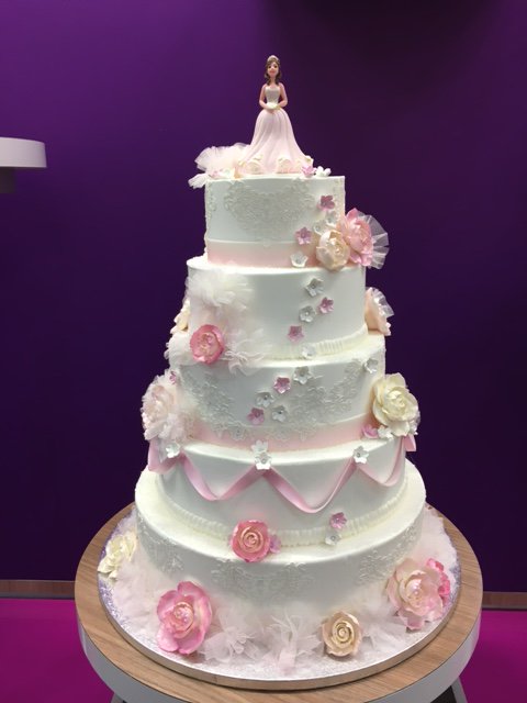 DecoPac's tweet photo. Beautiful quinceanera cake using a cake structure set featured on our tiered cakes wall. #IDDBA2016 https://t.co/zyQHGEppZG