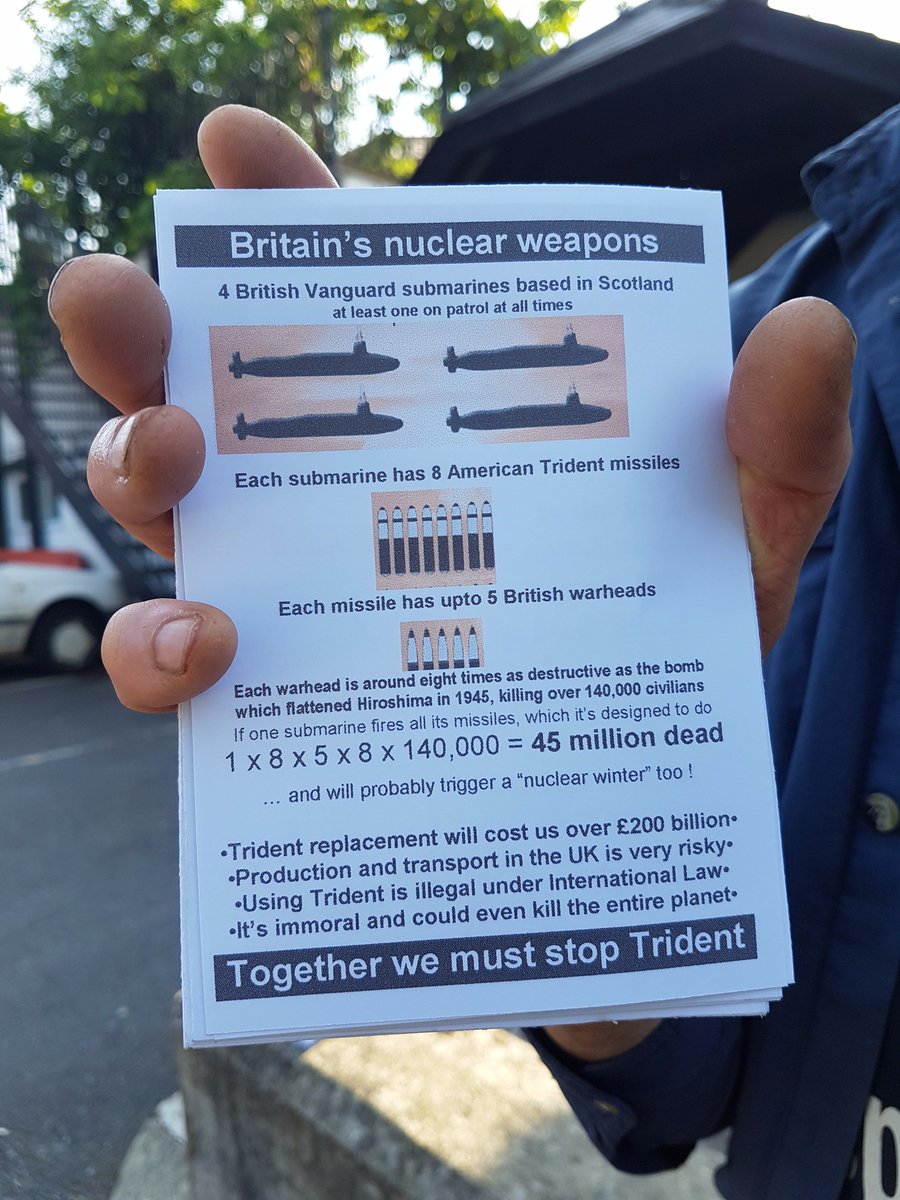 ActionAWE's tweet photo. Join us &amp; disrupt UK nuclear weapons factory at AWE Burghfield throught June. No to Trident. Yes to public services https://t.co/WQzHRu90Eh