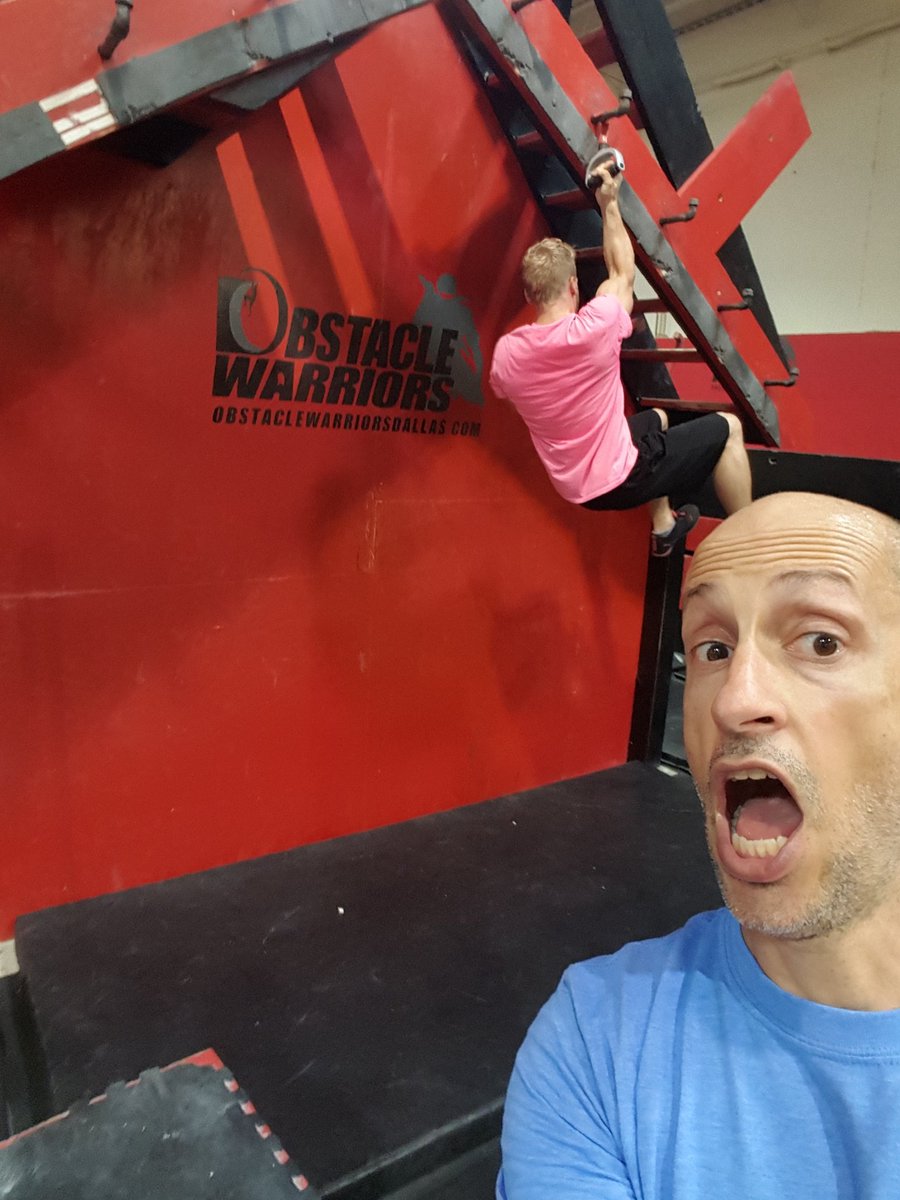 hackingzero's tweet photo. @ChrisWilczewski showing me how to hang from a #perfectpullup @ObstacleW #AmericanNinjaWarrior https://t.co/e79MfhxZq4
