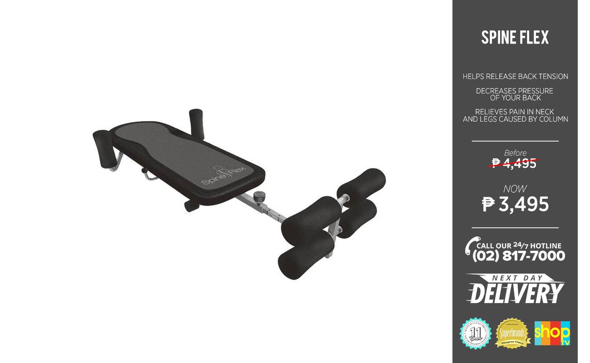 shoptvph's tweet photo. Relieve leg and back pain caused by improper posture. Buy #SpineFlex! #ForTheGoodLife https://t.co/CsTj6HbFwV