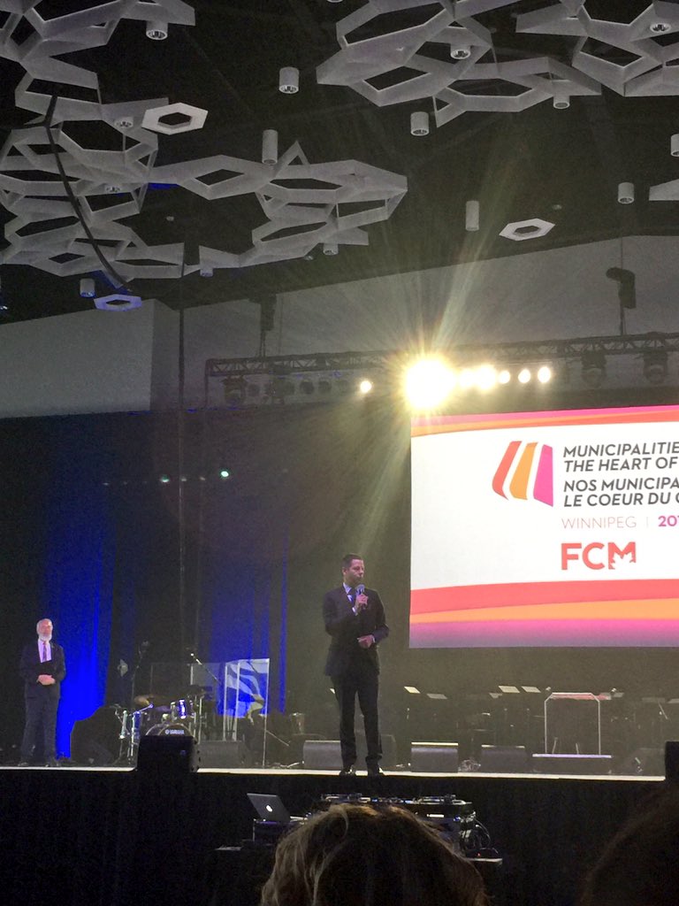 JaniceLukes's tweet photo. Spectacular windup 2 #FCM2016AC national convention of Canada's Mayor's&amp;Councillors w/ @Mayor_Bowman &amp;City hosting! https://t.co/x7sXZ4rQcg