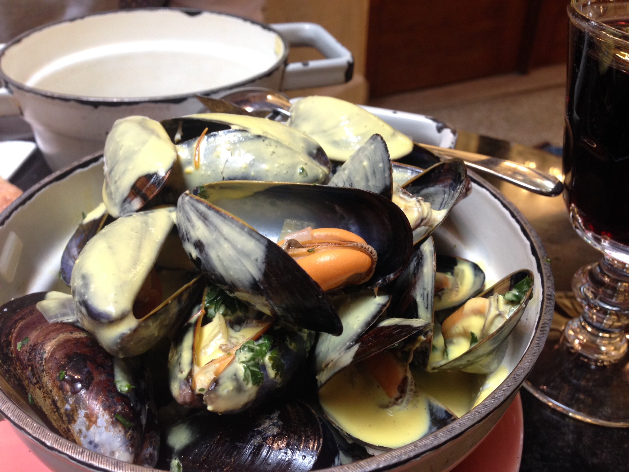 Kento Bento (illness break) on Twitter "Mussels with saffron cream