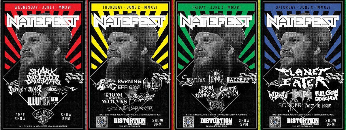 BigNateProd's tweet photo. What a rad weekend! Thanks to all the bands and everyone that came out to @NATERENO's big birthday party! #NATEFEST https://t.co/pMV1M7hT21