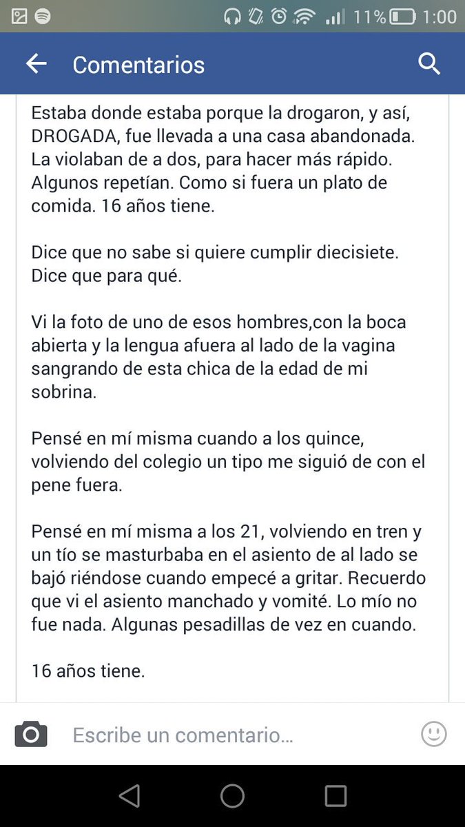 Bewaswerebeen_'s tweet photo. «Porque pudo ser cualquiera de nosotras. Y puede volver a ser.» https://t.co/iUxpd9YsIe