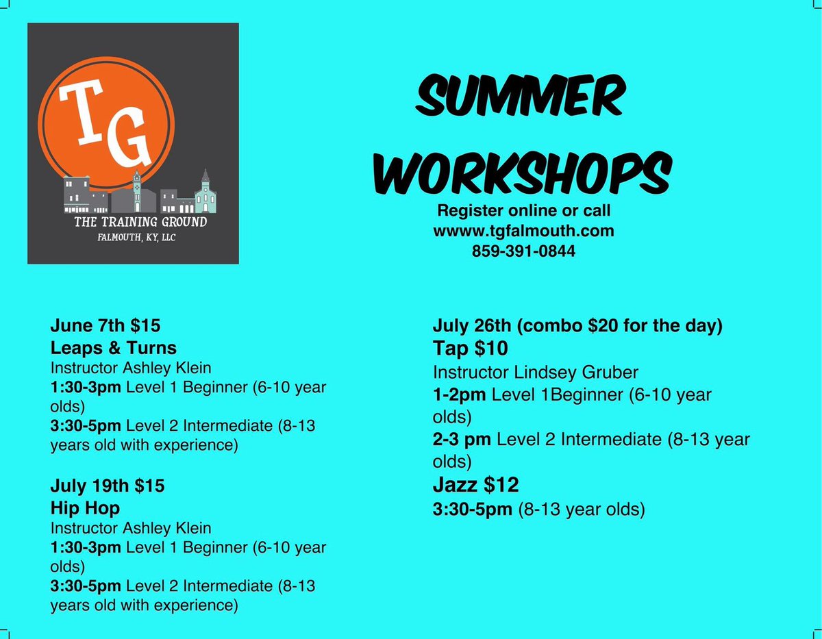 Workshop #1 of the summer is Tuesday! Sign up now! #tgfalmouth #summerdance