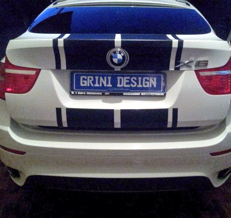 Decal strip noir matt bmw x6