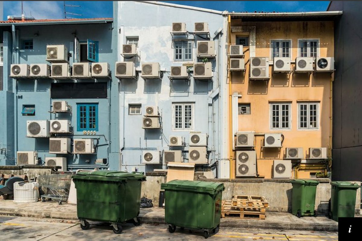 Greenpeace's tweet photo. By 2050 there will be 1.6 billions new air cond units? And the emissions are massive! https://t.co/I8zFo0ZhQe https://t.co/eq53P2jfzT