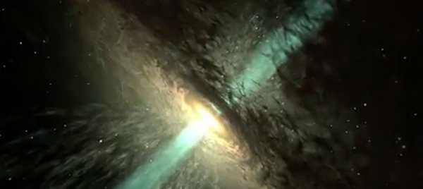Radiation streams emanating from a black hole can reach 18 trillion degrees Fahrenheit. bit.ly/1N3ygqf