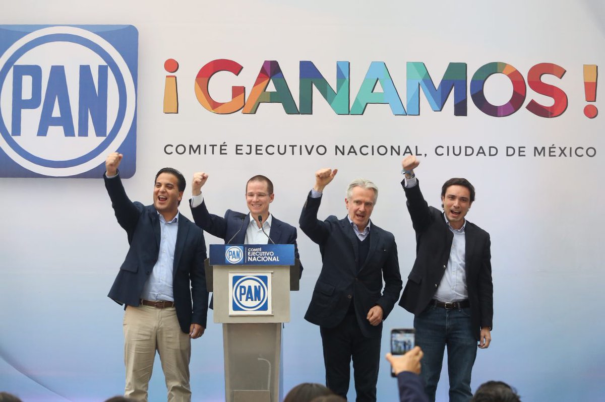 RicardoAnayaC's tweet photo. ¡Ganamos! Esta elección quedará inscrita en una de las páginas más brillantes del #PAN, gracias por tu confianza. https://t.co/hLivpshCvv
