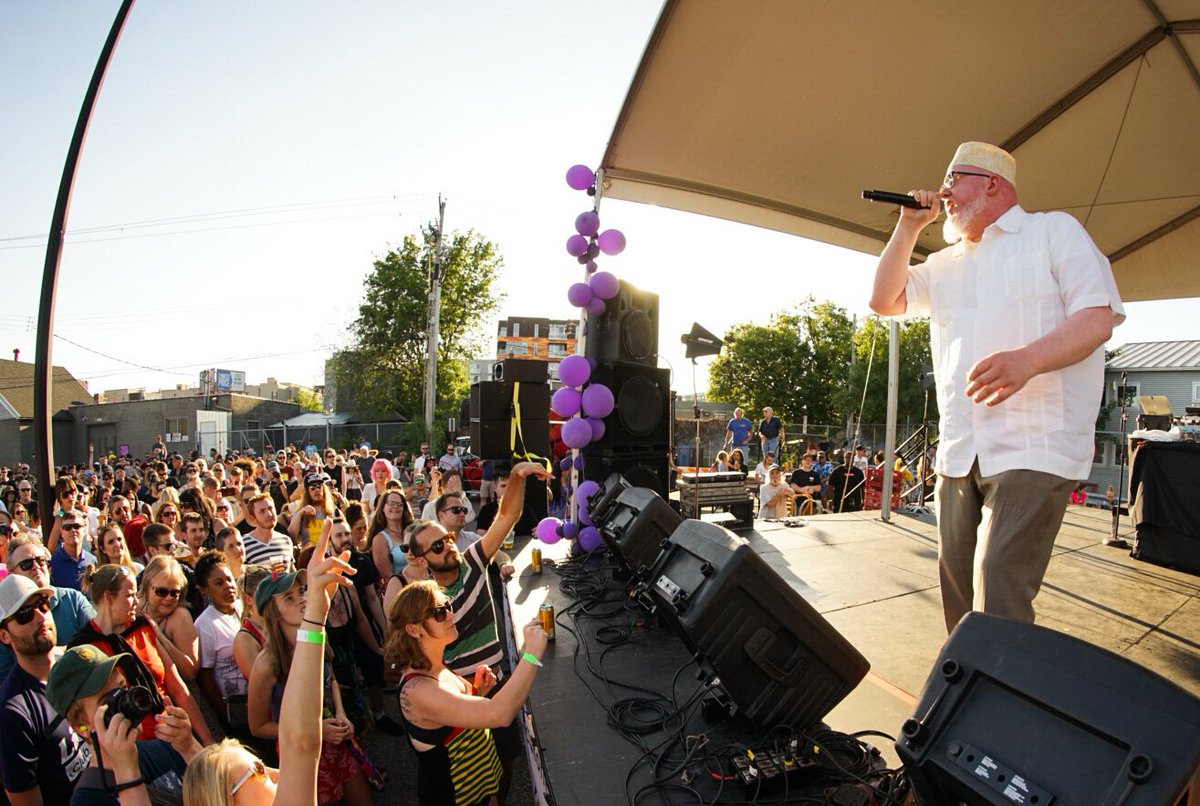 Darin_K_'s tweet photo. Brother Ali headlining @LynLkStFest tonight (📷 for @Go963MN) https://t.co/YmPEixuGwX