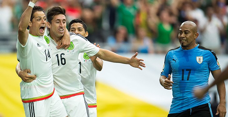 Con autogol de Alvaro Pereira 4´ al final del 1er Tiempo #MEX (1) #URU (O) <a href="/miseleccionmx/">Selección Nacional</a> <a href="/Uruguay/">Selección Uruguaya</a> #CA2016