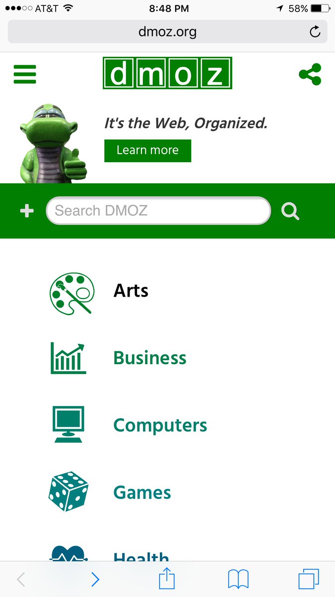 DMOZ's tweet photo. Our new site design is mobile friendly! Now #humansdoitbetter on their iOS and Android devices as well. https://t.co/yAQvRz0ZcU