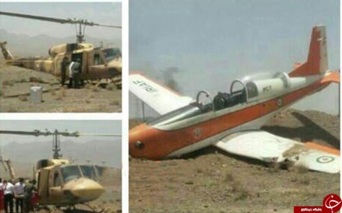 سقوط طائره تدريب ايرانيه نوع PC-7  CkOpfMKUkAQrNRB