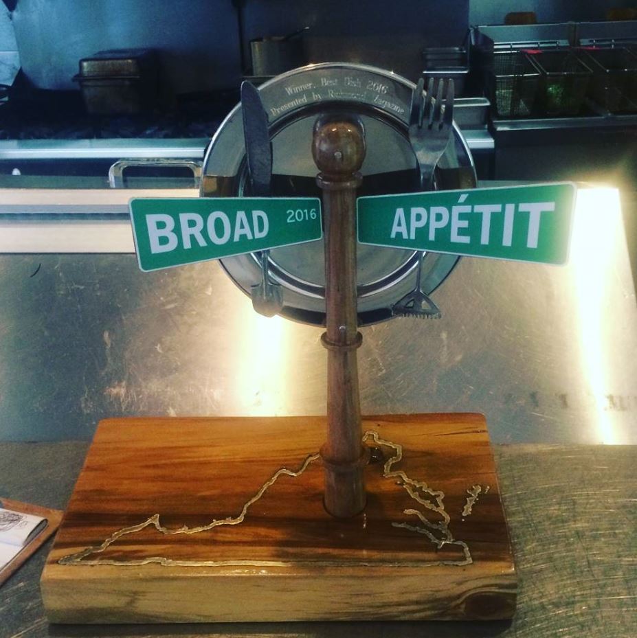 ChefDavidDunlap's tweet image. We won best dish at Broad Appetit!