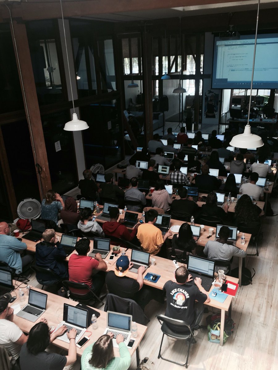 UploadVR's tweet image. We had a deck of devs in the house this weekend for our #VRWorkshop