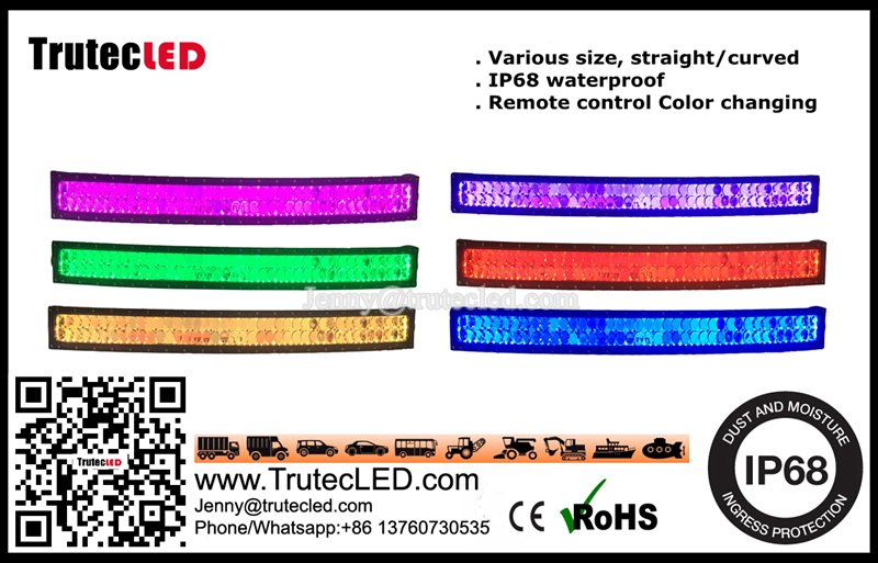 TrutecLED_Jenny's tweet photo. RGB BACKLIGHT light bar! @TrutecLEDlights #trutecled jenny@trutecled.com #RGBlightbars #ledlightbars #offroadlights https://t.co/Qr74qoCcup