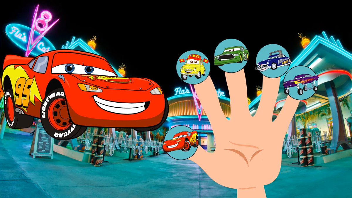 lightning mcqueen finger family