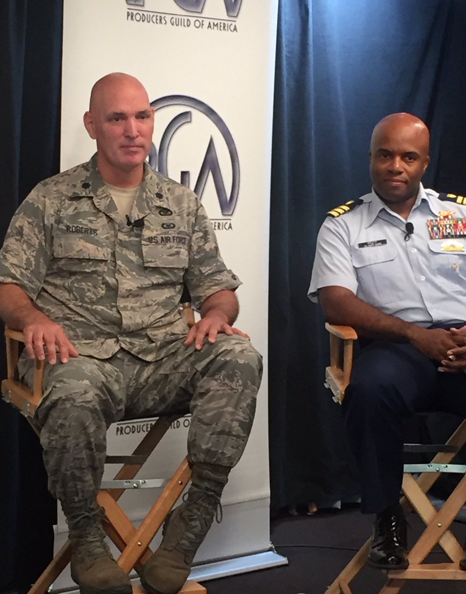 Produced_By's tweet photo. "We can bring in the people who can help make your story better" -Lt Col Glen F. Roberts &amp; @pruveit #producedby2016 https://t.co/1HzQgcN2yw