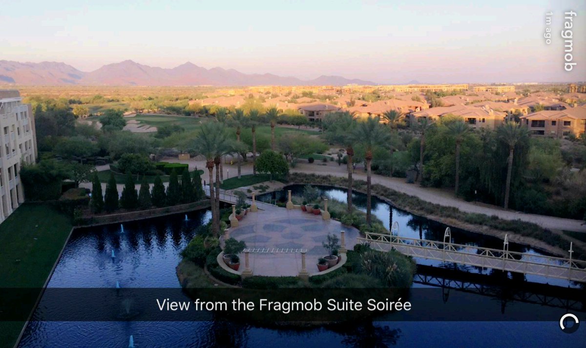 Fragmob's tweet photo. After a hot day things are looking cool from @Fragmob Suite #6112! (Add Fragmob on Snapchat for more) #FragmobAtDSA https://t.co/VkqSMZ05Vd