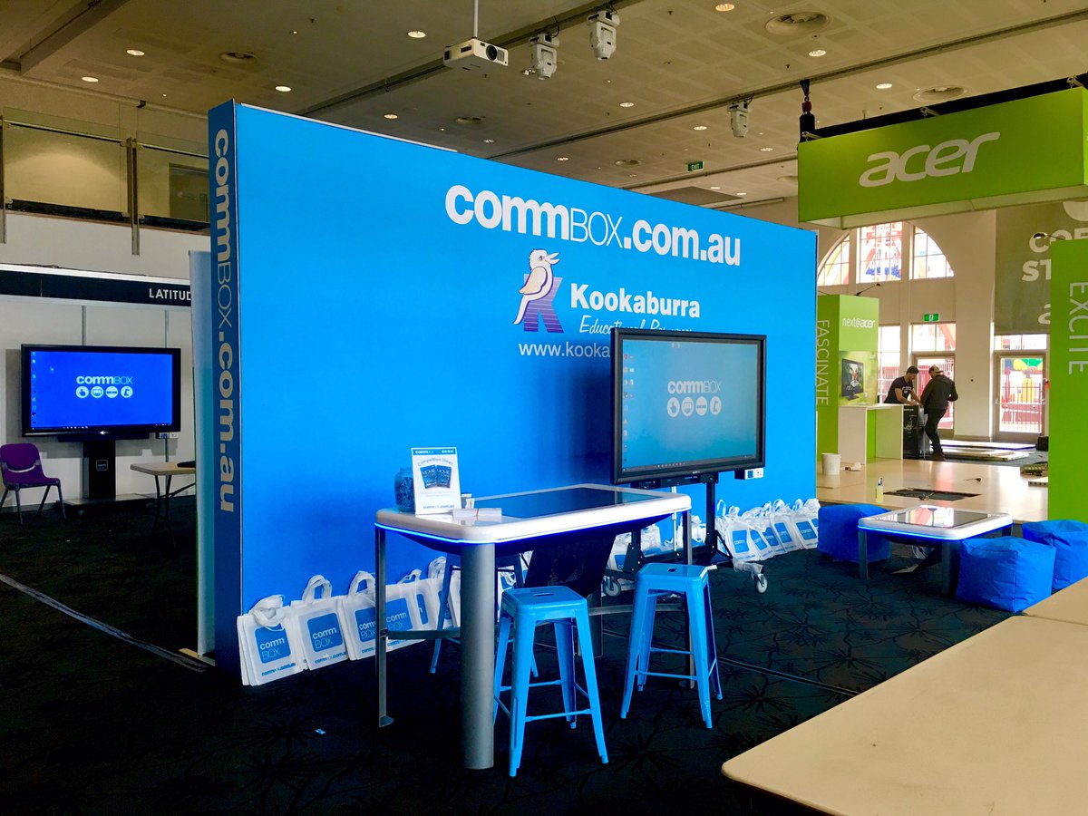 Adam_CommBox's tweet photo. @CommBox_AU all setup and ready to go for @EduNationAU being held at Luna Park SYDNEY 7 - 8 June https://t.co/4hiIPMVAa2