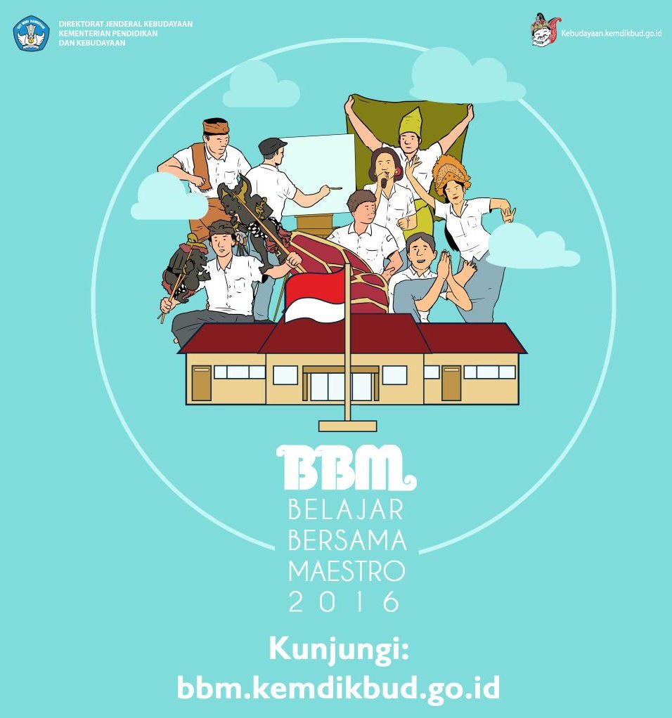 Pendaftaran #BelajarBersamaMaestro ditunggu hingga tgl 15 Juni 2016. Ayo daftar segera,di bbm.kemdikbud.go.id