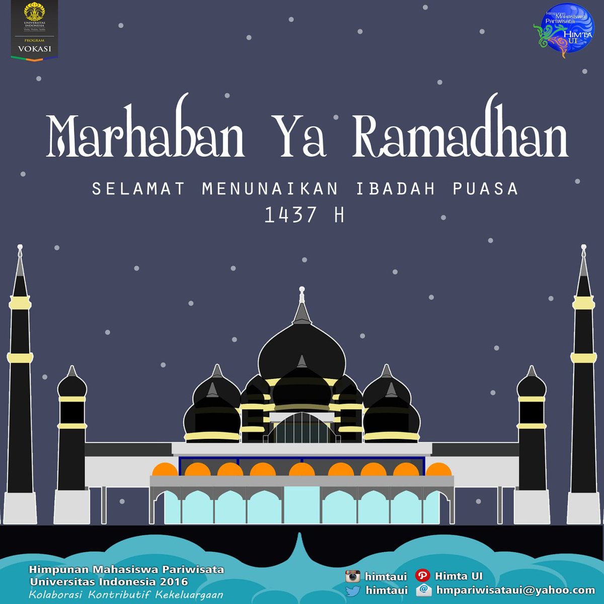 HIMTAUI's tweet image. Marhaban Ya Ramadhan!  Selamat Menjalankan ibadah puasa @HMRK_UI @HMVokomUI @HMVA_UI @HMMIDUI @HIMADMUI