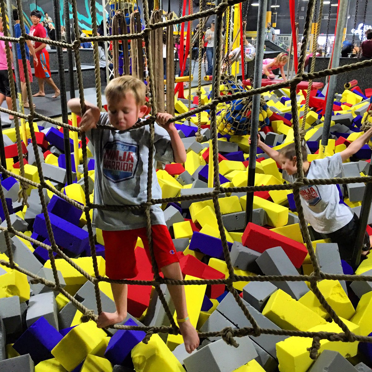 thinairpark's tweet image. #ninjawarrior time... Summer Hours: 9am-10pm thinairpark.com #anw @kevin_the_bull #ThinAir