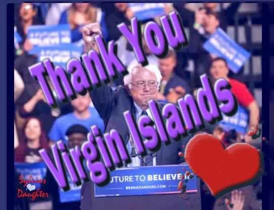 savemain_st's tweet photo. Huge thanks to the Virgin Islands &amp; Puerto Rico Bernie supports. Every vote counts. #SeeYouInPhilly for victory lap! https://t.co/ILE1SYzN8X
