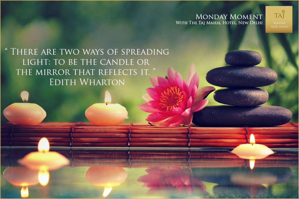 TajMahalHotel's tweet photo. #MondayMotivation #QuotesToLiveBy #SpreadLight #ReflectLight #EdithWharton https://t.co/ix5Zcey8Ph