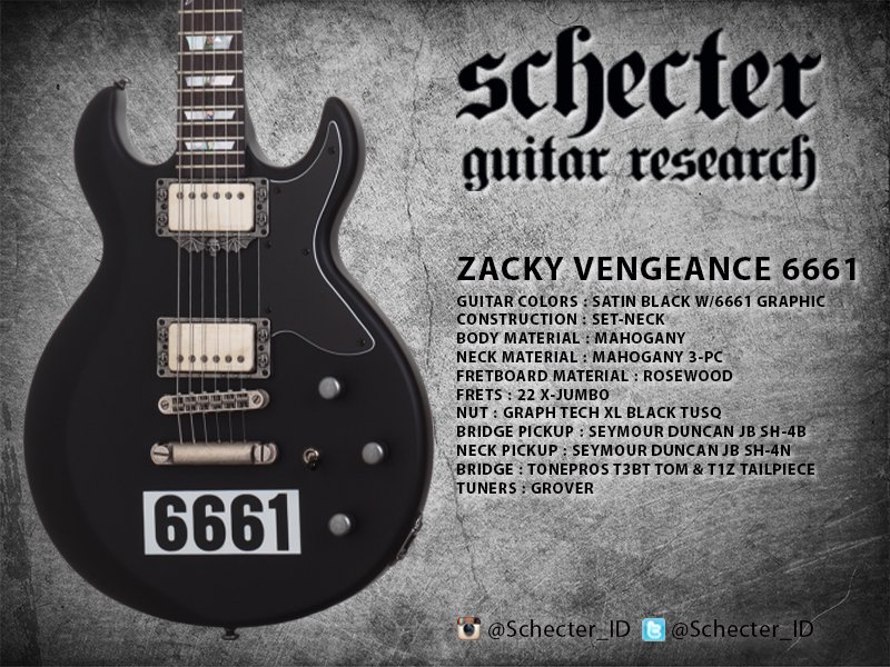 Schecter_ID's tweet photo. Zacky Vengeance 6661 https://t.co/7ryMTOimxm