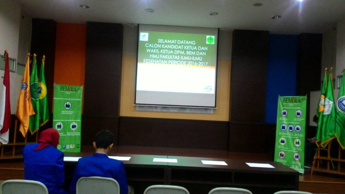 Hari ini calon kandidat ketua DPMF, BEMF &amp; HMJ FIKes melakukan slh satu rangkaian dr PEMIRA 2016 Fit and Proper Test