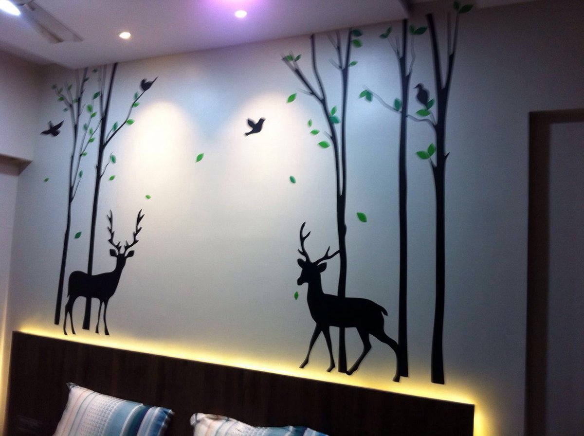 kcwalldecals's tweet image. The wall decal installation at Mumbai. #walldecal #wallsticker #customizedsticker
