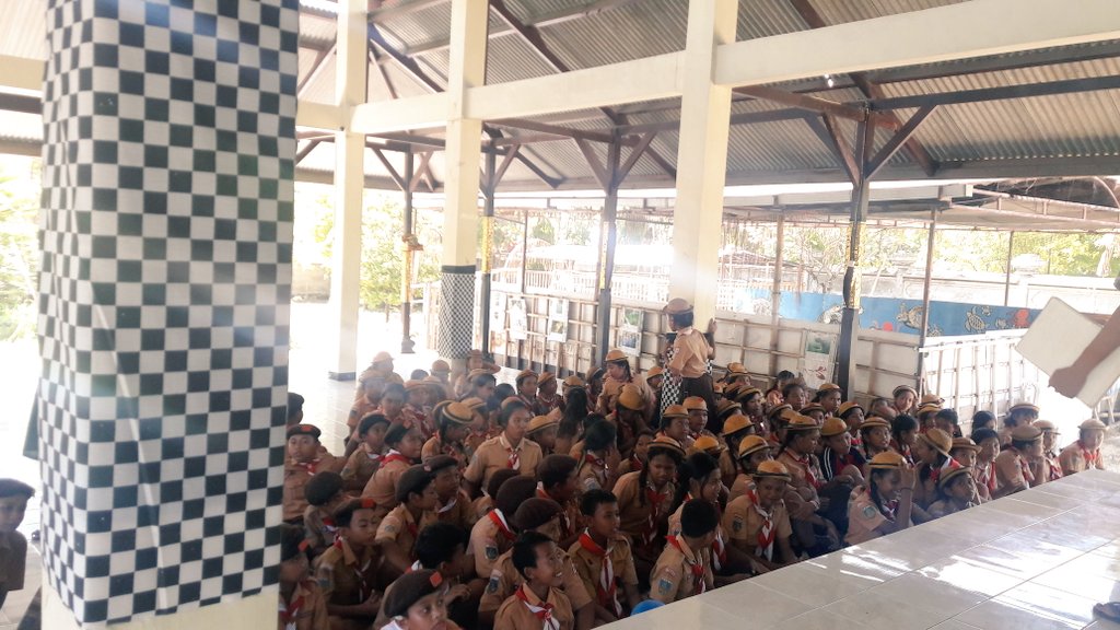 tcecserangan's tweet photo. #TCECSerangan sedang kedatangan adik-adik pramuka yg mau belajar tentang penyu #melalisambilmelajah #safeseaturtle https://t.co/Cnd7ZZytEc