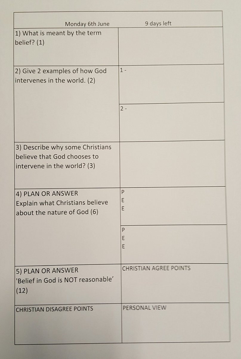 PrioryGCSERE's tweet photo. Try today's #RE5aday Available in humanities. Get them all in one booklet. https://t.co/RKiX7JgWpE