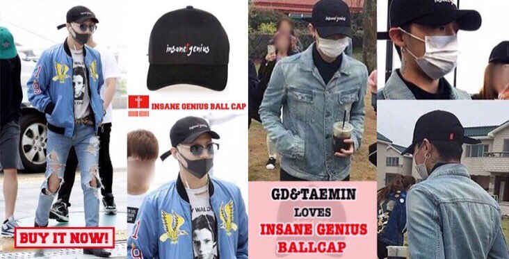 imdastyle's tweet image. GD &amp;amp; TAEMIN
인세인지니어스 볼캡

kavemall.com
xxigxx.com

#insanegenius 
#인세인지니어스
#GD
#shinee
#taemin