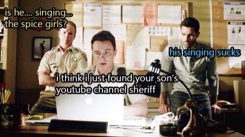 Look who found your YouTube video @WolfsbaneBoy. -she smirked smugly-