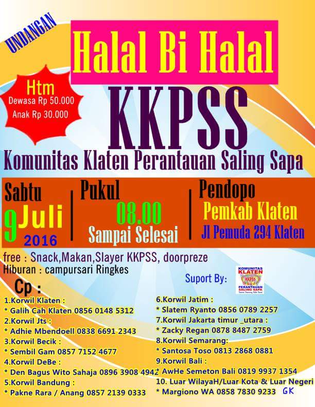 Wwwkabarklatenid على تويتر Halal Bi Halal Komunitas