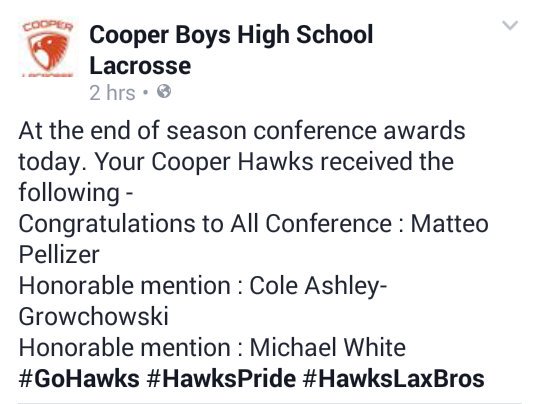 Cooper Boys Lacrosse tweet media