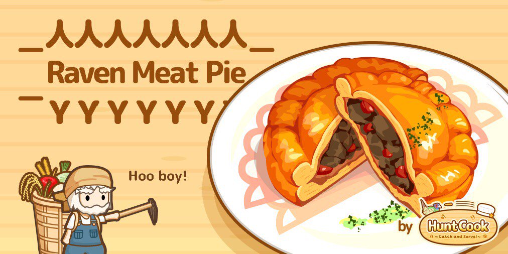 xiaomiao87's tweet photo. Look, I got a Raven Meat!
( ・ω・ )
⊃(::::)=3⊂

+ Tomato

= …!?

#HuntCookGame https://t.co/WuHFVh6uCU https://t.co/MhlBEPAqNI